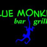 The blue monkey bar grill logo.